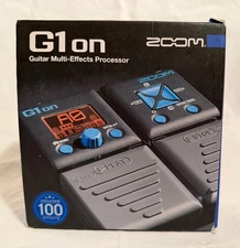ZOOM G1on Guitar Multi-Effects Processor Pedal Looper - w/ Box + Manual 