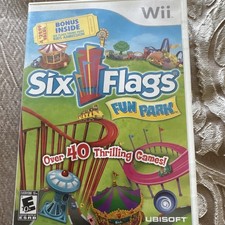 Ubisoft Six Flags Fun Park Nintendo Wii E10+ NTSC-U/C 2009 w/ Manual