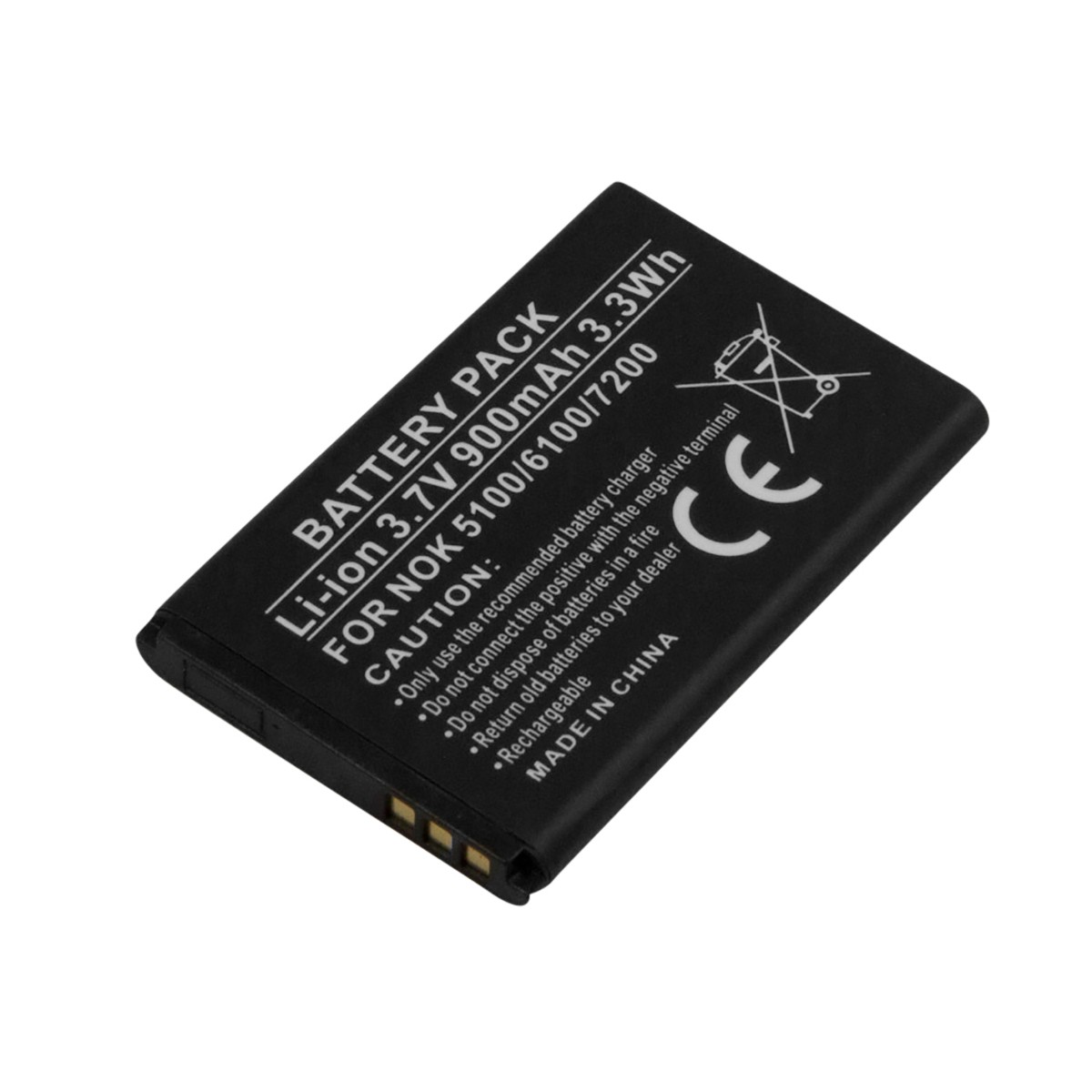 Batterie téléphone Nokia 5100 accu de rechange lithium 900mAh tension 3.7V