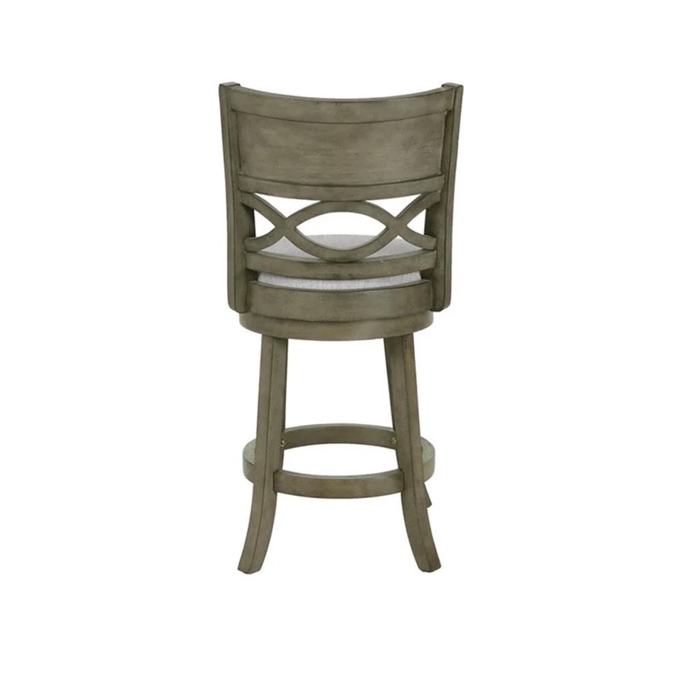 New Classic Furniture Manchester Wood Swivel Counter Stool, 24-Inch, Antique ... - Image 3 of 4