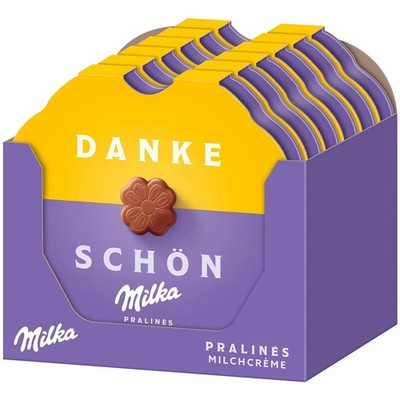 Milka Kleines Dankeschön Pralinen   Alpenmilch-Schokolade mit Füllung (12 x 44g)