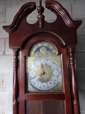 Vintage Ridgeway Model #9596 Hand Carved Mahogany Wood Grandfather Clock OFFERS?