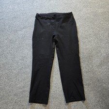 Quince Pants Womens XL Black Scuba Straight Leg Stretch Pull On Capsule Career