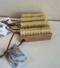 LOT OF 4 Nail Brush With Oiled Beechwood and Natural Fiber Bristles