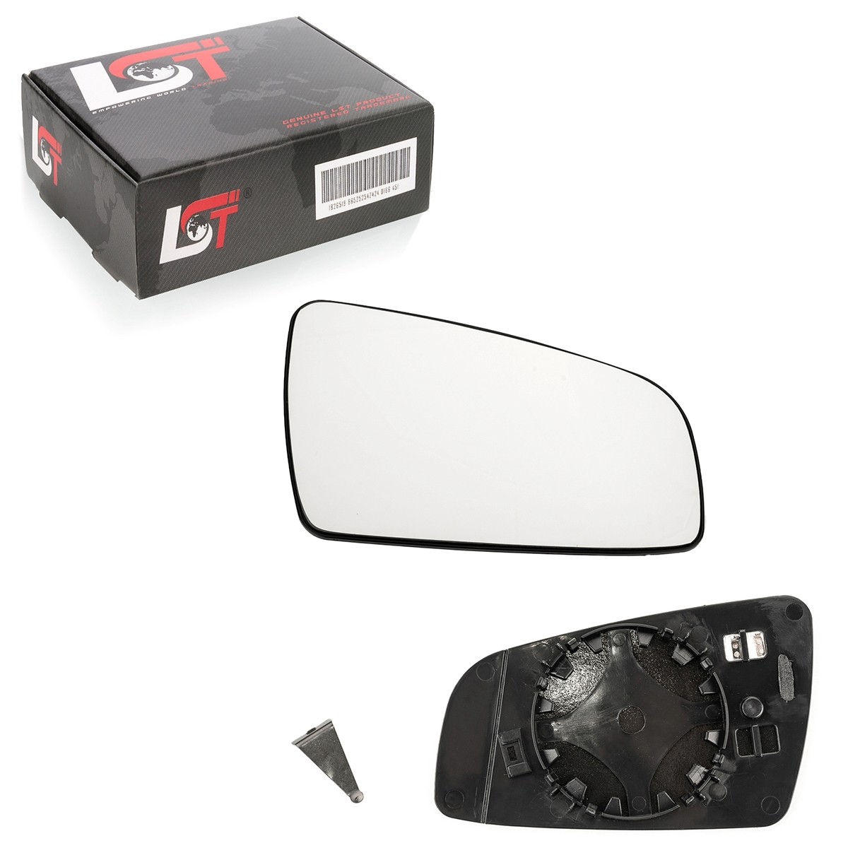 Right Heated Convex Side Mirror For Opel Zafira B Until 03/2008