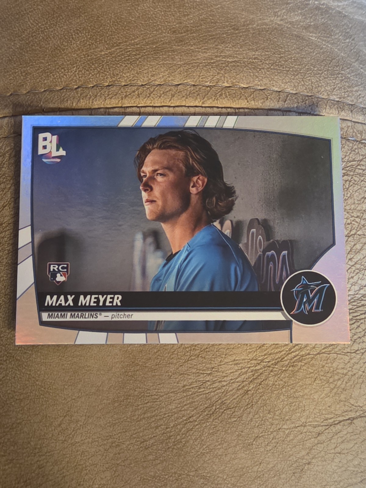 2023 Topps Big League Rainbow Foil #206 Max Meyer RC Miami Marlins