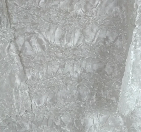 Origami Magic Bufanda Mujer Elástica Blanca Volantes Blusa Talla XL-3X Foto 2 de 4