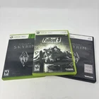 Fallout 3 & The Elder Scrolls V : Skyrim Microsoft Xbox 360 Game Bundle Lot