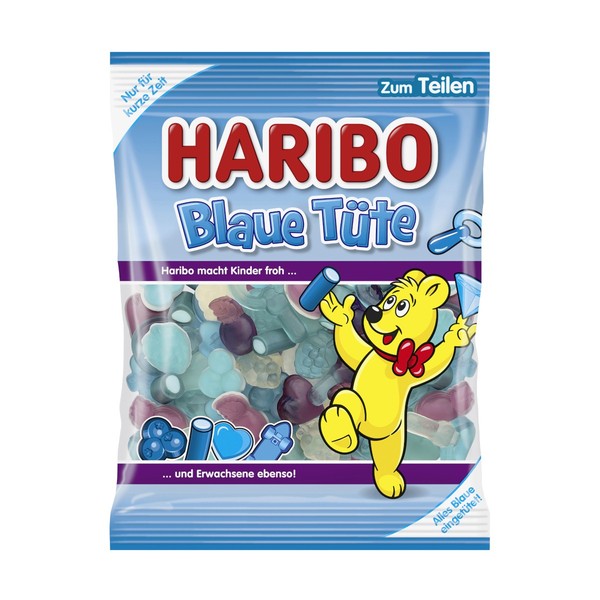 Haribo Blaue TüTe Fruchtgummi Mit Schaumzucker Packung 175G-image
