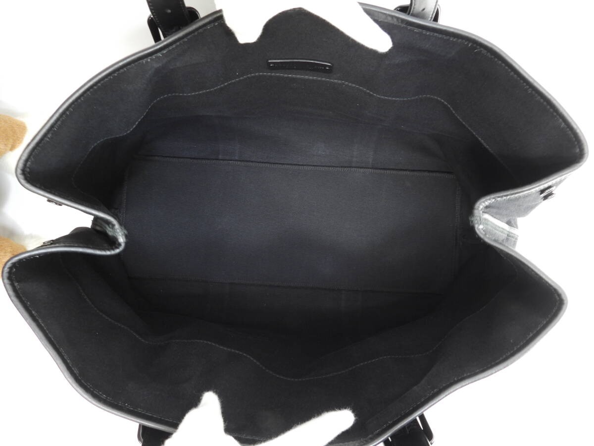 Bottega Veneta Large Intrecciato Tote Bag Black Leather & Cotton thumbnail 10