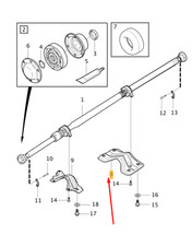 VOLVO V40 Cross Country Arbre d'hélice Traverse Arrière 31367598 NOUVEAU ORIGINE