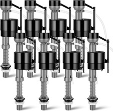 8 Pcs Toilet Fill Valve Toilet Replacement Kit, Black