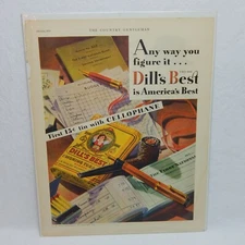 1931 DILL'S BEST TOBACCO J.G. DILL CO. ADVERTISEMENT