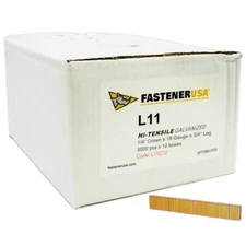 3/4" LEG x 1/4" CROWN 18GA GALV L11 STAPLES 60,000ct | L11C12