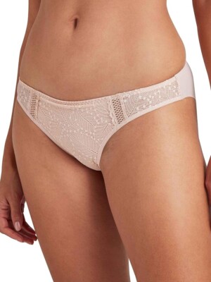 New! $50 Simone Perele Comete Bikini Underwear Pink Sand Sz 5 XL