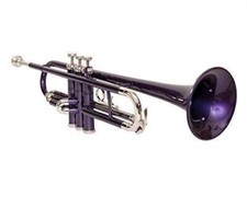NEW TRUMPET PURPLE NICKEL PLATED FINISH Bb FLAT TRUMPET FREE HARD CASE M/P