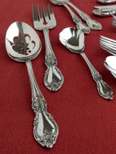 Oneida Community Stainless Flatware LOUISIANA 3Pc Hostess Serving Set Fork Spoon