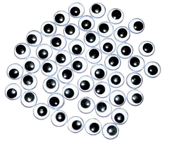EDUPLAY WACKELAUGEN 50er Set Augen Klebeaugen Tieraugen Basteln Googly Eyes NEU