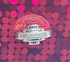 Vintage Tie Tack Tie Pin Tie Stay Silver Tone Curved ART DECO design Long Tack