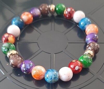 Buntes Yoga Armband, 7 Chakra Heil-Armband, Bekannt aus Reiki, Yoga, usw.