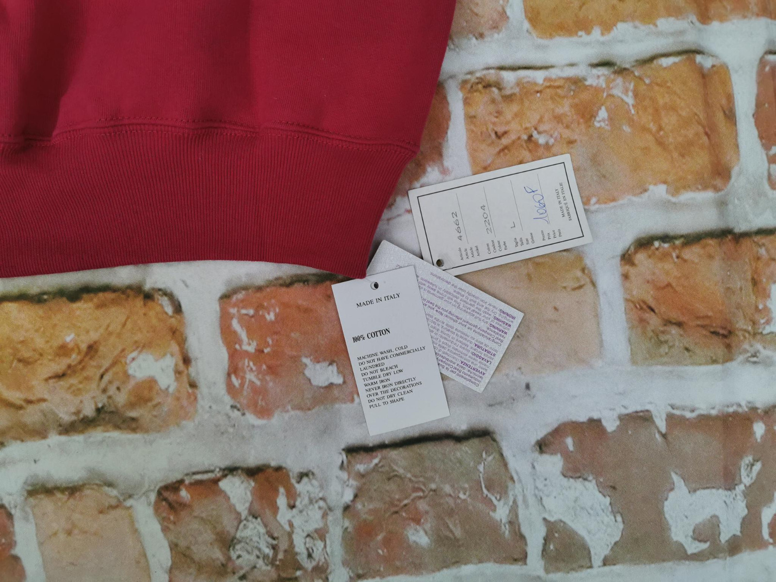 New Best Company Vintage Pullover Olmes Carretti Italy Horse Red Size L New image 9