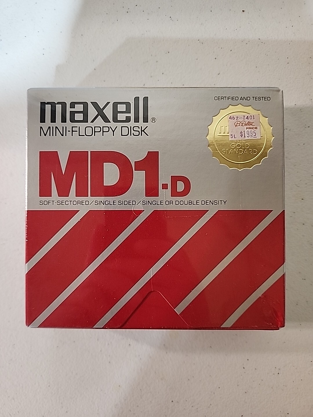Maxell Mini-Floppy Disk MD1-D 10-Pack Brand New Sealed High-Quality Storage Media-image