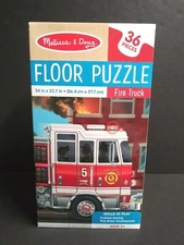 Melissa & Doug FIRE TRUCK 36 Piece Floor PUZZLE Size: 34" x 22.7" Ages 3+ NEW