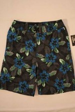 Boys Swim Trunks 12 - 14 Large Bathing Suit Lined Board Shorts Beach Pockets New