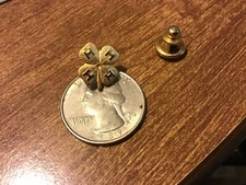 Beautiful Brooch Pin Gold Tone 4H Signed 10KGF