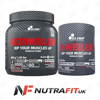 OLIMP REDWEILER pre-workout creatine stack arginine caffeine vitamin B6 powder