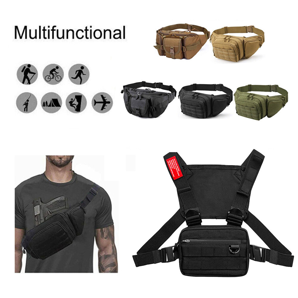 Tactical Concealed Carry Fanny Pack Holster Waist Pouch Bag Gun Holster Hiking