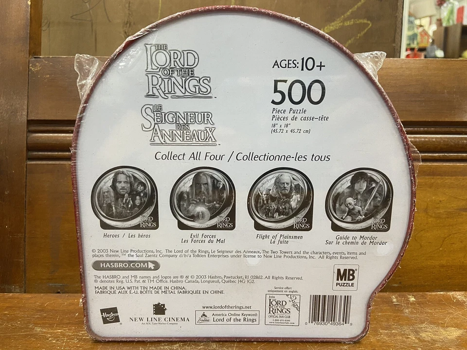 SEALED The Lord of the Rings 500 Piece Puzzle Evil Forces Collectible LOTR - Image 2 of 4