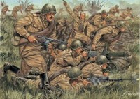 Italeri 1/72 Kit Action Figuren MilitÄR Wwii Russian Infantry Modellauto