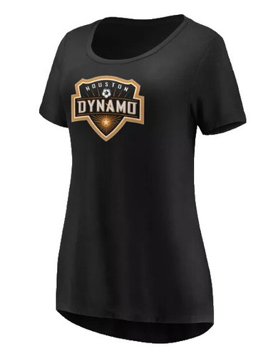 adidas Black Houston Dynamo Kickoff T-Shirt Mens Sz M short Sleeve