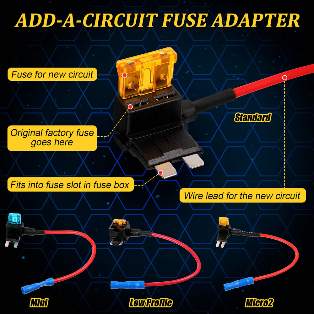 12PCS AddaCircuit Fuse TapMicro Auto Mini Blade Piggy Back Fuse Holder AU eBay