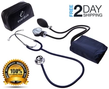 Profesional Equipos Medicos Presion Arterial y Estetoscopio de Doble Cabeza NEW