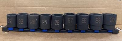 MATCO TOOLS 9PC 1/2'' DR 6PT IMPACT SHALLOW SOCKET SET(22mm CP22M6V-30mm CP30M6V)