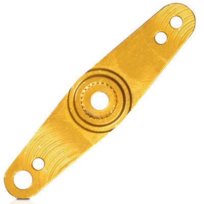 Alu Servohorn Doppelhebel 23 Z T2 42mm gold für JR KoProPo Sanwa partCore 220013