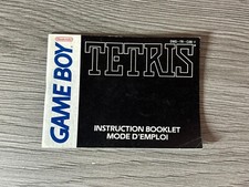 Tetris for Nintendo Gameboy Instruction Booklet ONLY