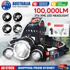 <!--F#f_0-->100000LM RECHARGEABLE HEADLAMP 3T6 XML LED HEADLIGHT HEAD TORCH FLASHLIGHT<!--F/-->