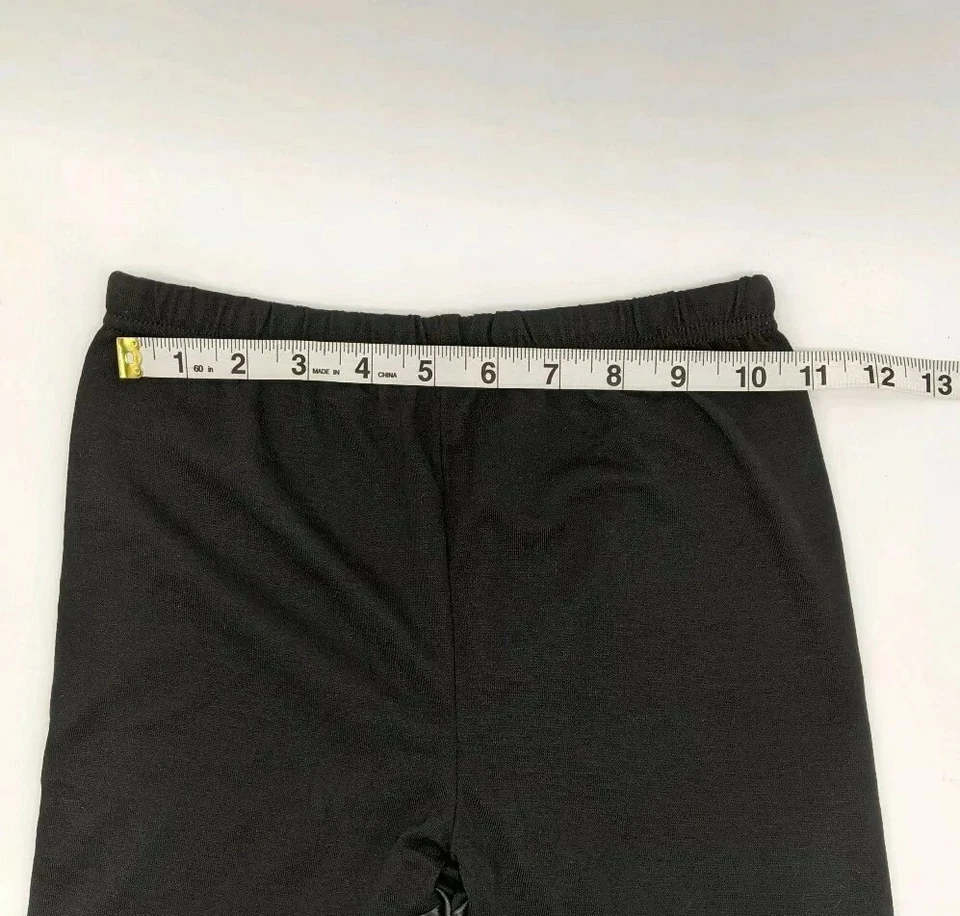 Damas Leggings Negros Sin Costuras Spandex Imitación Cuero Talla XS Ropa Informal Foto 3 de 3