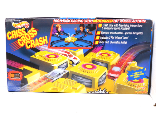 NEW 1992 Criss Cross Crash Track System Hot Wheels Damaged Box