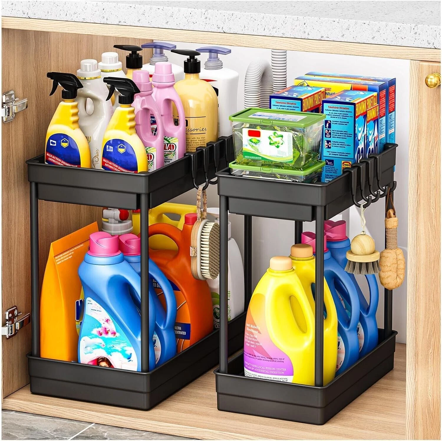 2 Pack Under Sink Storage - Kitchen Storage & Organisation, 2 Tier Under Sink
Opens in a new window