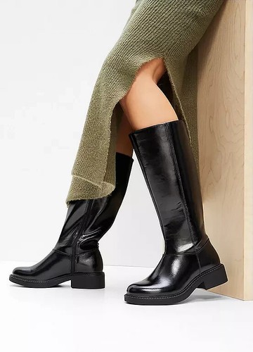 FREEMANS Black Mid Calf Boots UK 8 (F651) - Picture 4 of 4