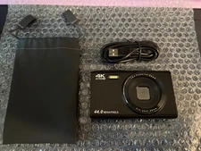 Teen Digital Camera 4K UHD Vlogging Camera 44MP Autofocus Compact Camera.
