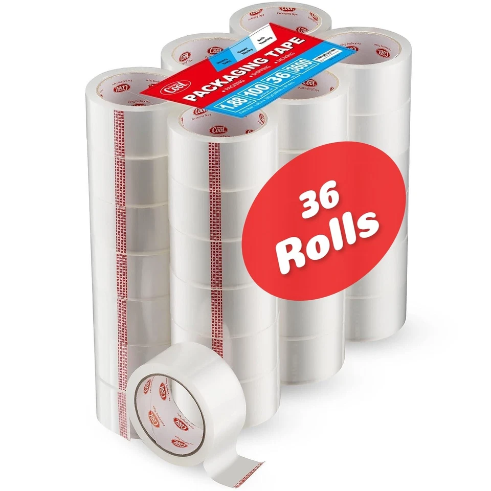Commercial Grade Packing Tape - 36 Rolls, 1.88” x 100 Yards - Image 3 of 4