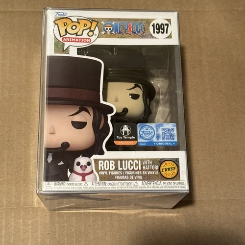 FUNKO POP! ROB LUCCI w/ HATTORI ONE PIECE TOY TEMPLE EXCLUSIVE CHASE IN HAND