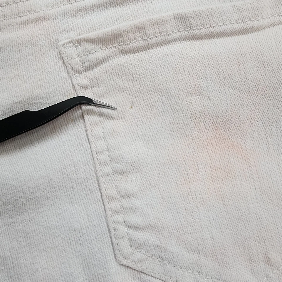 Organic Blue Shorts Womens 9/29 Pink Tie Dye Cutoff Mid Rise Stretch Denim - Image 3 of 4