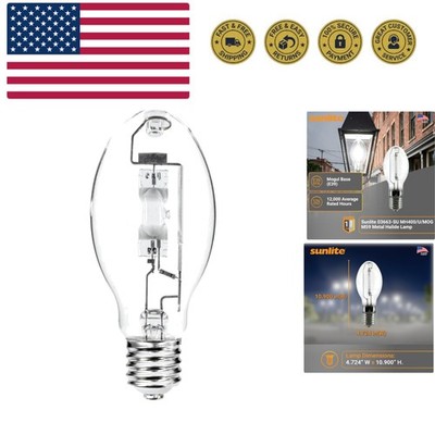 03663 MH400/U/MOG M59 Metal Halide Lamp, 400 Watts, Mogul Base E39, ED37, 12,...
