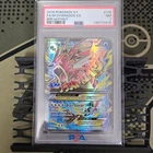 2016 POKEMON XY BREAKPOINT #115 FULL ART/M GYARADOS EX PSA 7